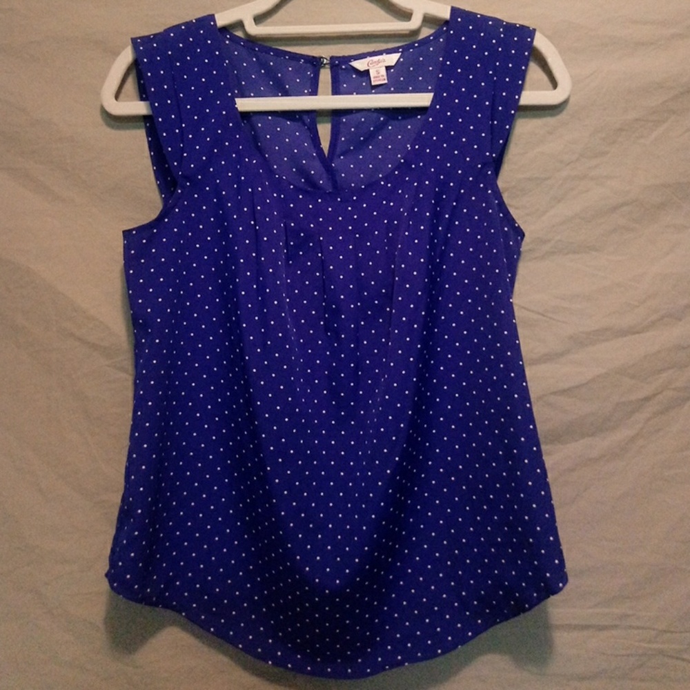 CANDIE'S POLKA DOT BLOUSE